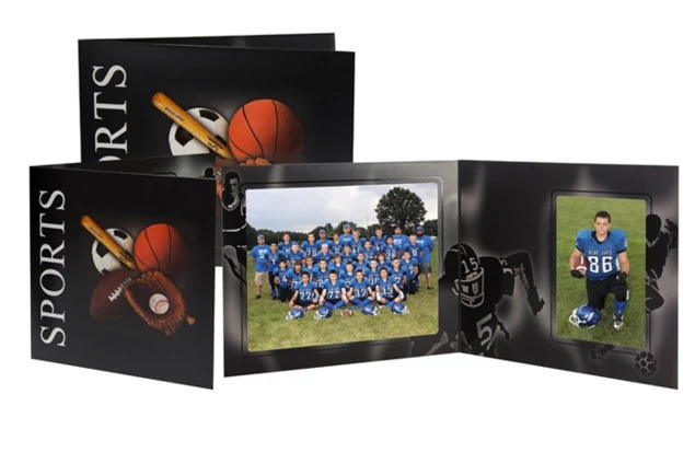 Bottom loading quick load Black All Sports Tyndell Pro Sports Series Folder 10x8/5x7, 7x5/5x7.