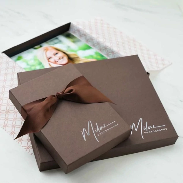 Matte Chocolate Tyndell 1 Portrait Box 4x6 5x7 8x10 11x14 horizontalvertical