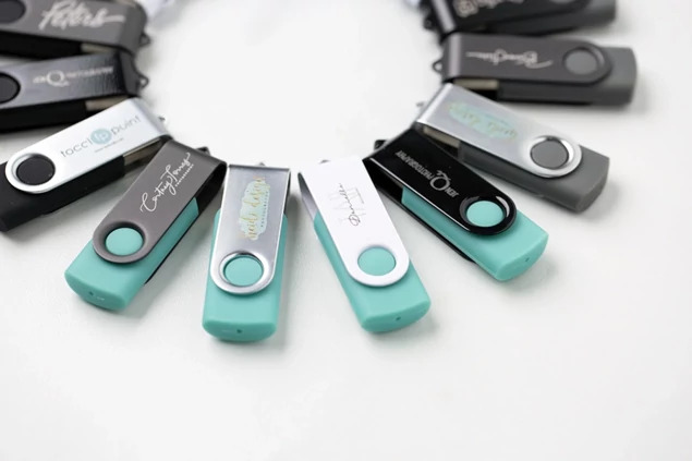 Black, Teal, White, Titanium Tyndell Swivel Flash Drive USB 128MB, 256MB, 512MB, 1GB, 2GB, 4GB, 8GB,16GB, 64GB, 128GB