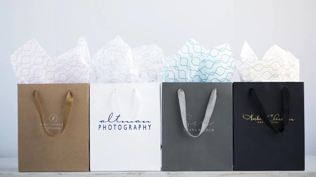 White Tyndell Euro Tote bag 8x10, 13x10, 16x12.
