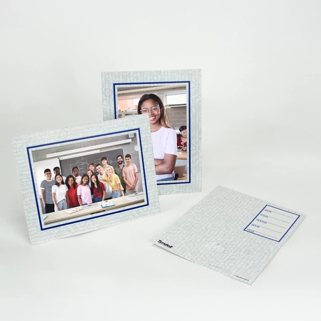 My Class Panel Mount shown flat displaying horizontal orientation with school photo inside