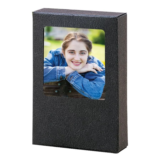 Black TAP Willow Wallet Box 2.5x3.5 with window.