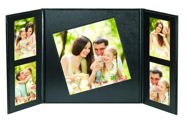 Black TAP Custom View Folio Cover W-8 with 8x8 and 4x5-2 mats.