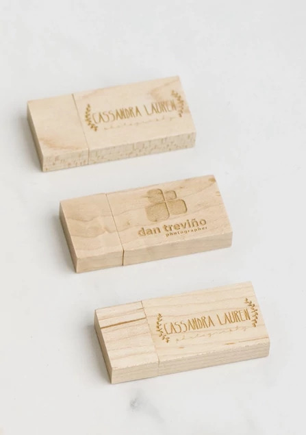 Maple Tyndell Wood Flash Drive USB 128MB, 256MB. 512MB, 1GB, 4GB, 8GB, 16GB, 64GB, 128GB