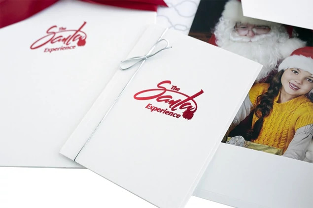 Tyndell White Photo Case in 8x10 showing clean linen finish for newborn or wedding portrait delivery